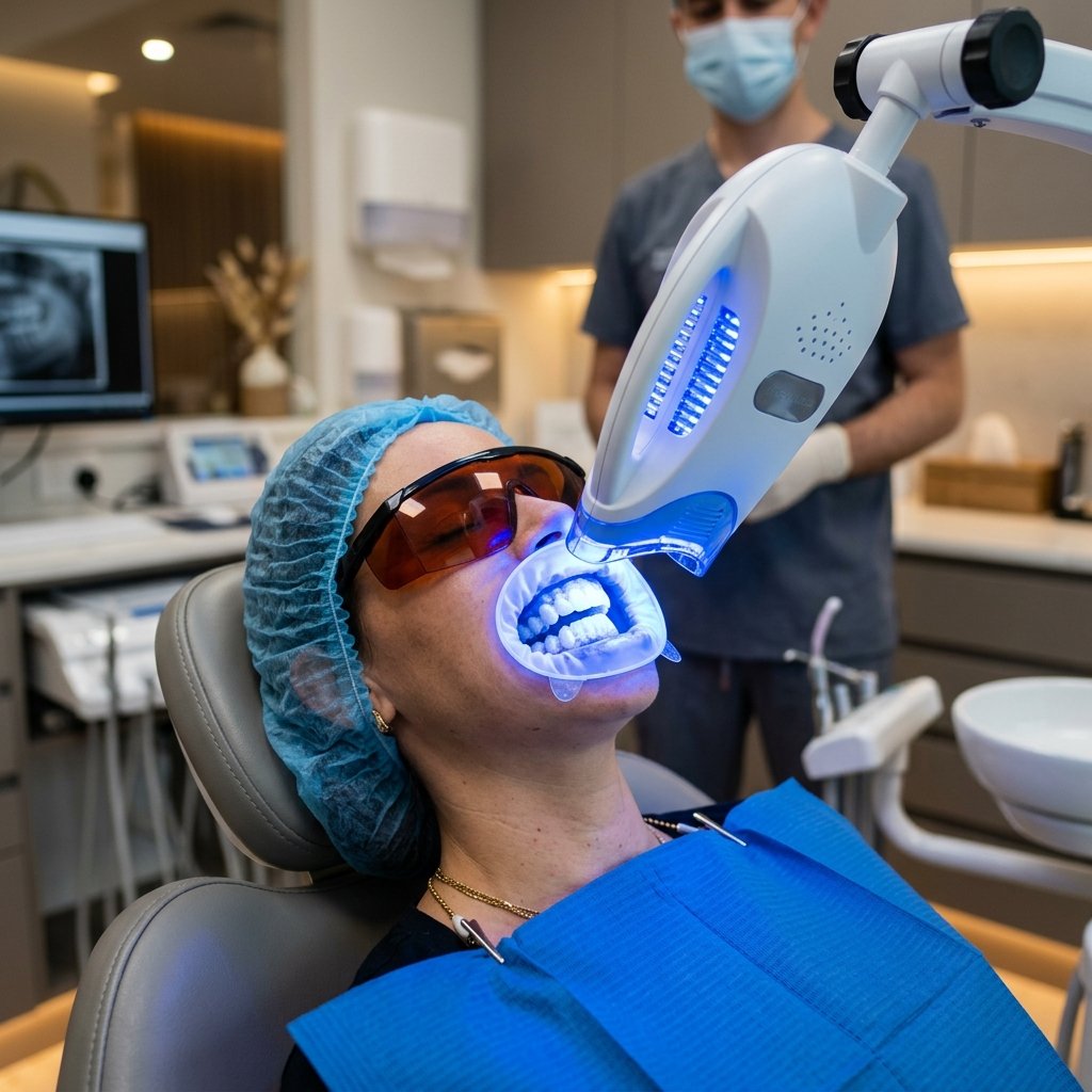 Clareamento dental com tecnologia LED